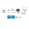 Cable Adapt DisplayPort 1.2 Macho - HDMI Hembra - Imagen 2